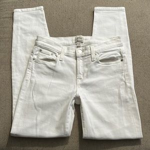 J. Crew White Toothpick Jeans